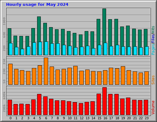 Hourly usage for May 2024
